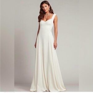 Tadashi Shoji Cream Maxi Dress